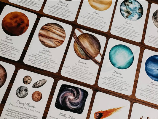 Our Solar System Flashcards, Set of 15 Cards
