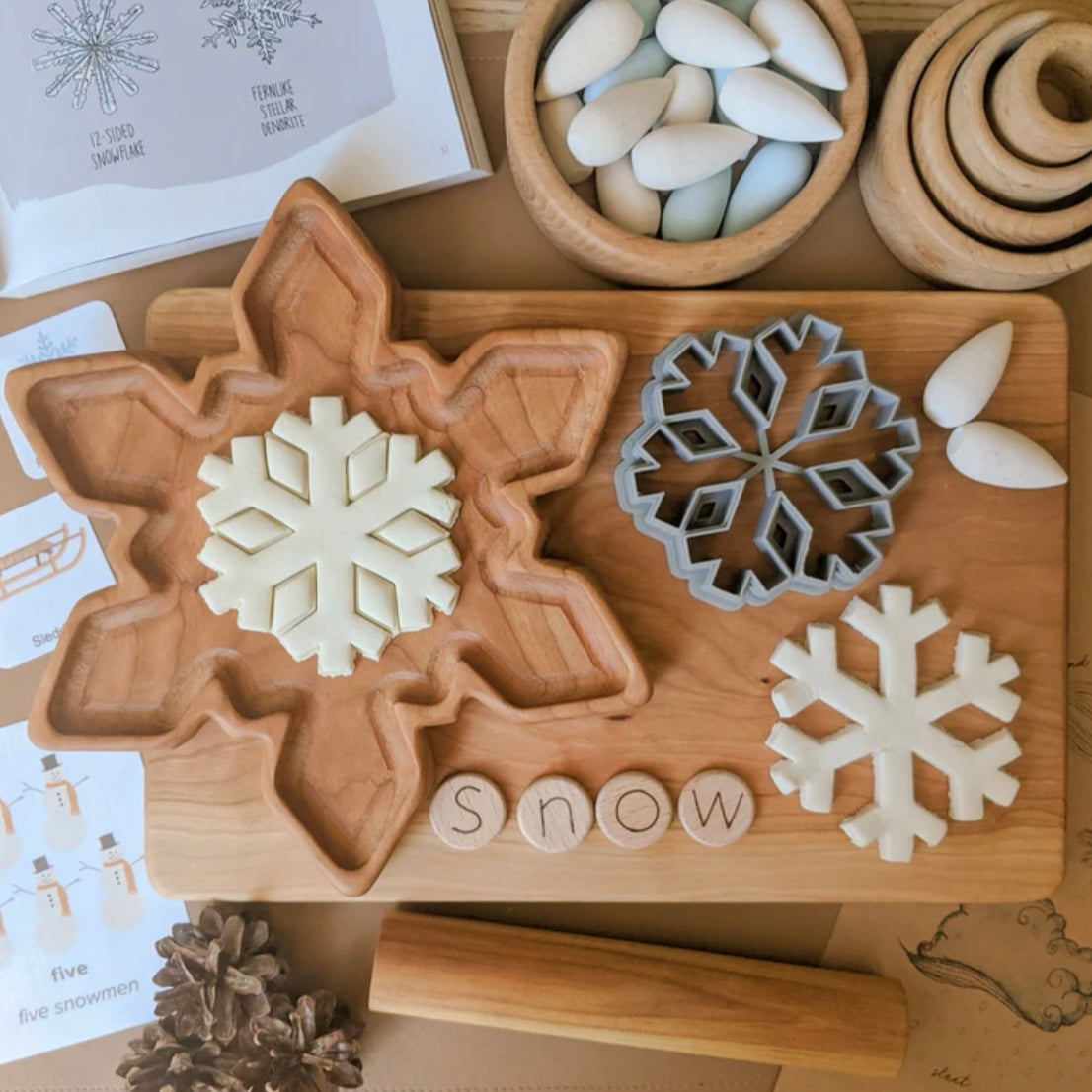 Large Snowflake Eco Dough Cutter by T. C. Play