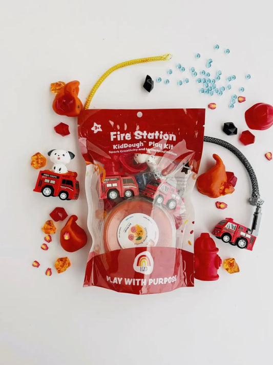 Fire Station (Cherry Mango) Kiddough Play Kit