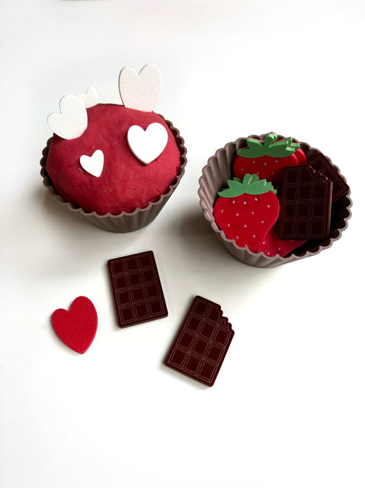 Chocolate Brown Cupcake Eco Liner Set by T. C. Play