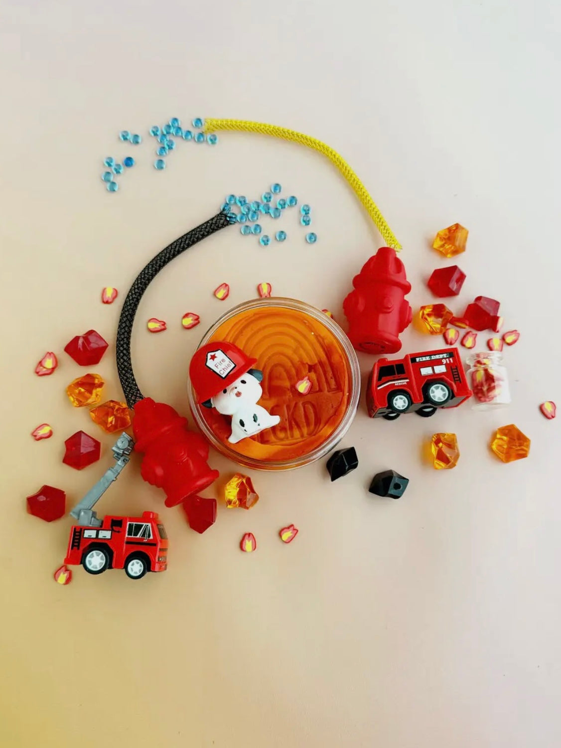 Fire Station (Cherry Mango) Kiddough Play Kit