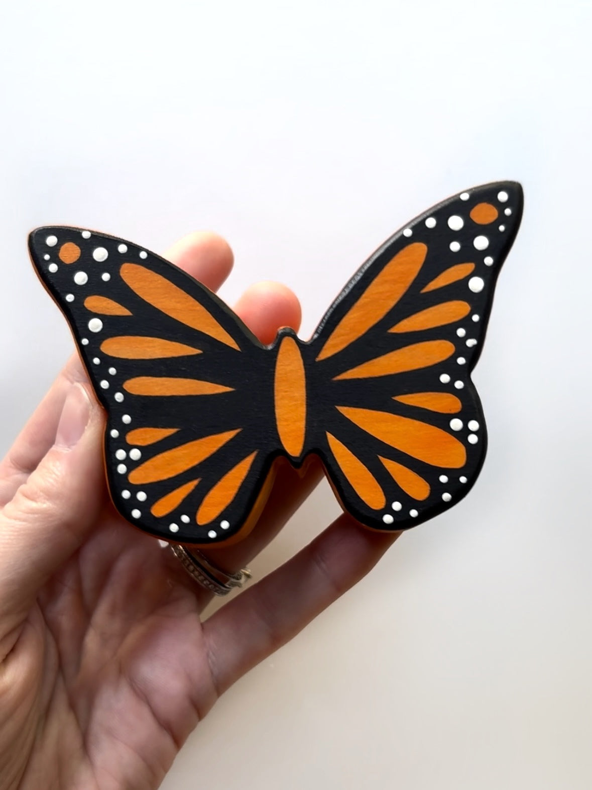 Monarch Butterfly Chunky Wood Cutout