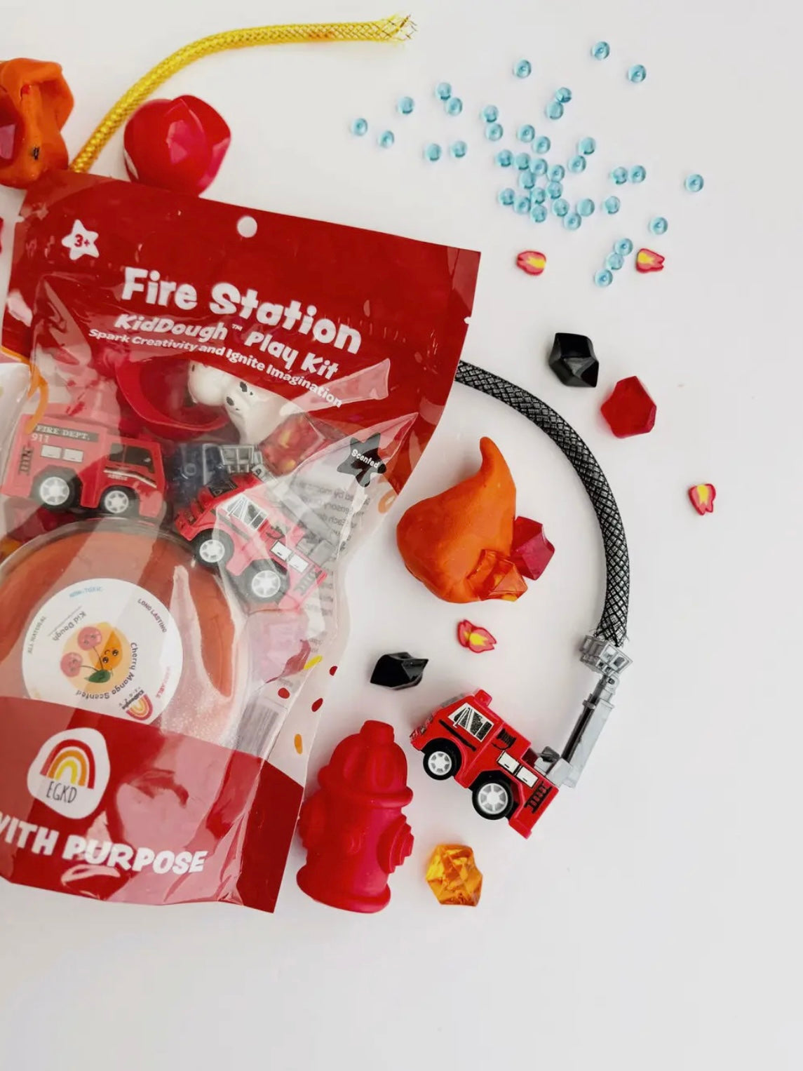 Fire Station (Cherry Mango) Kiddough Play Kit