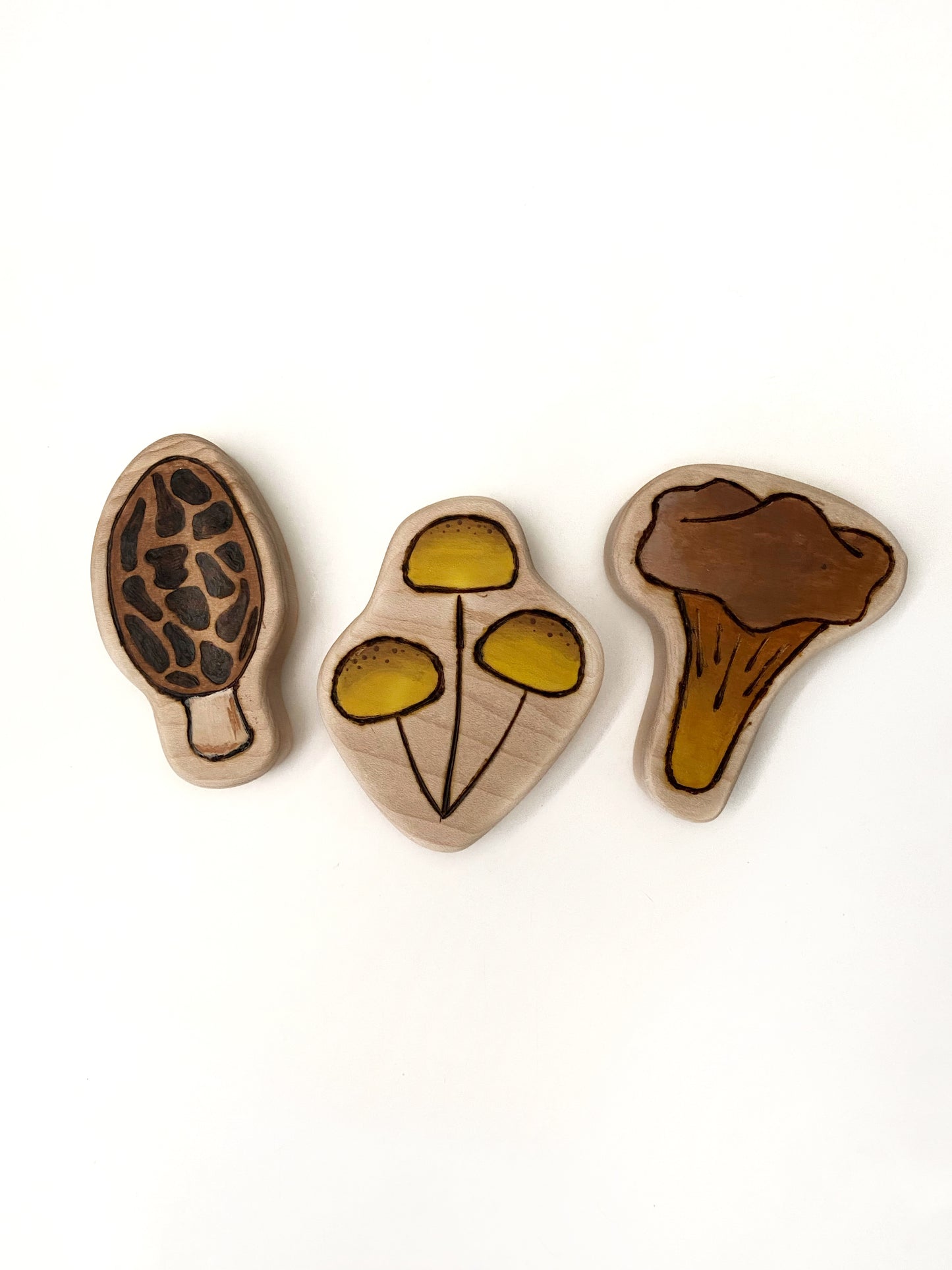 Mushroom Chunky Wood Cutout Set