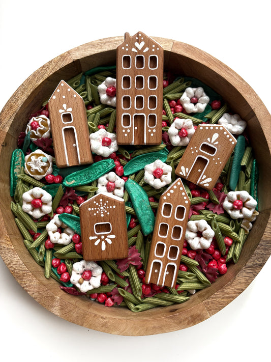 Wood Gingerbread Houses
