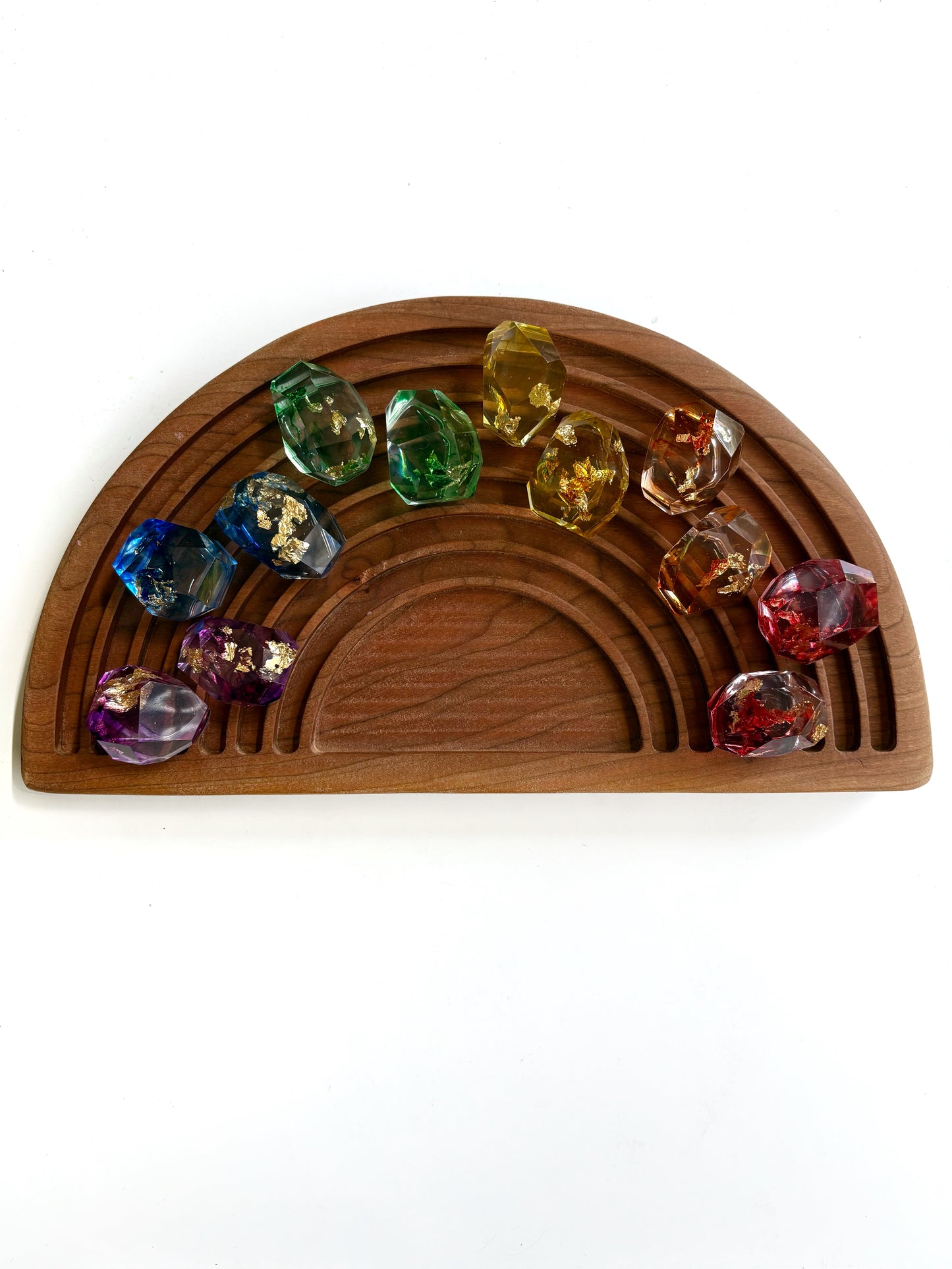 Rainbow Resin Gemstones