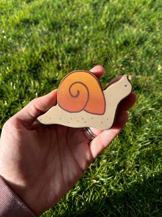 Snail Chunky Wood Cutout