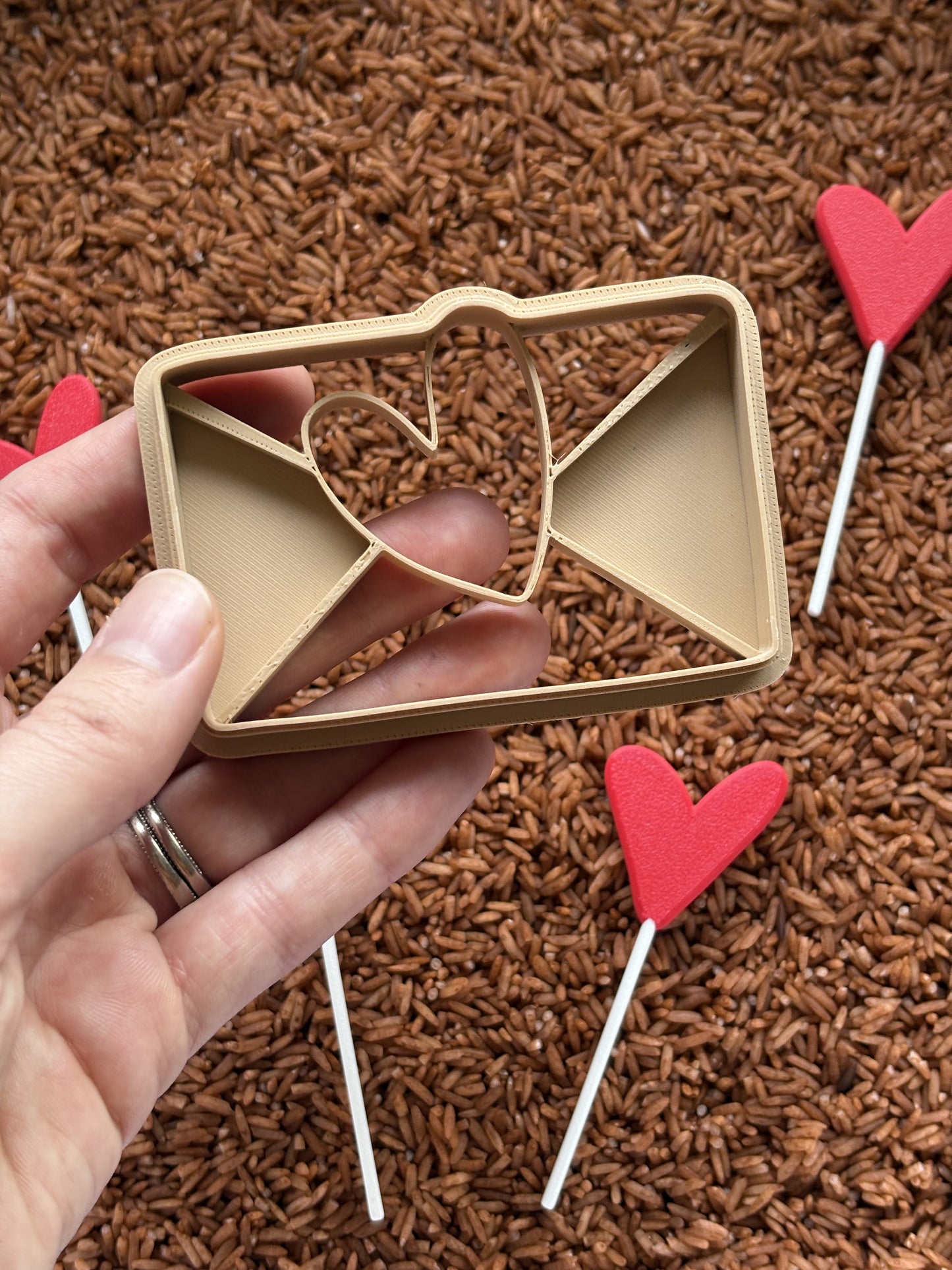 Envelope with Heart Eco Dough Cutter by T. C. Play