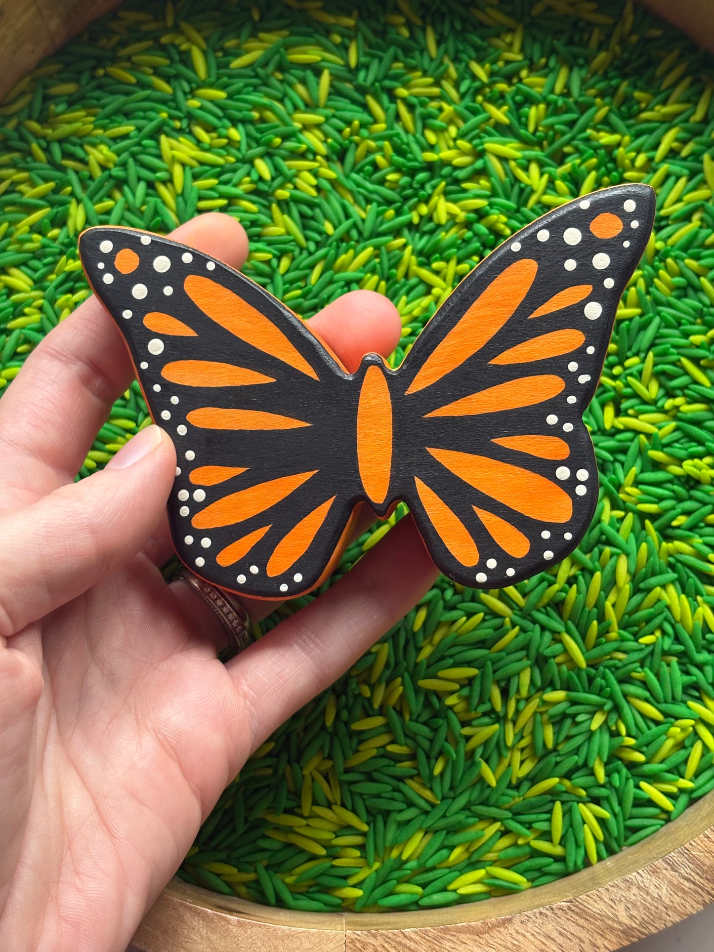 Monarch Butterfly Chunky Wood Cutout