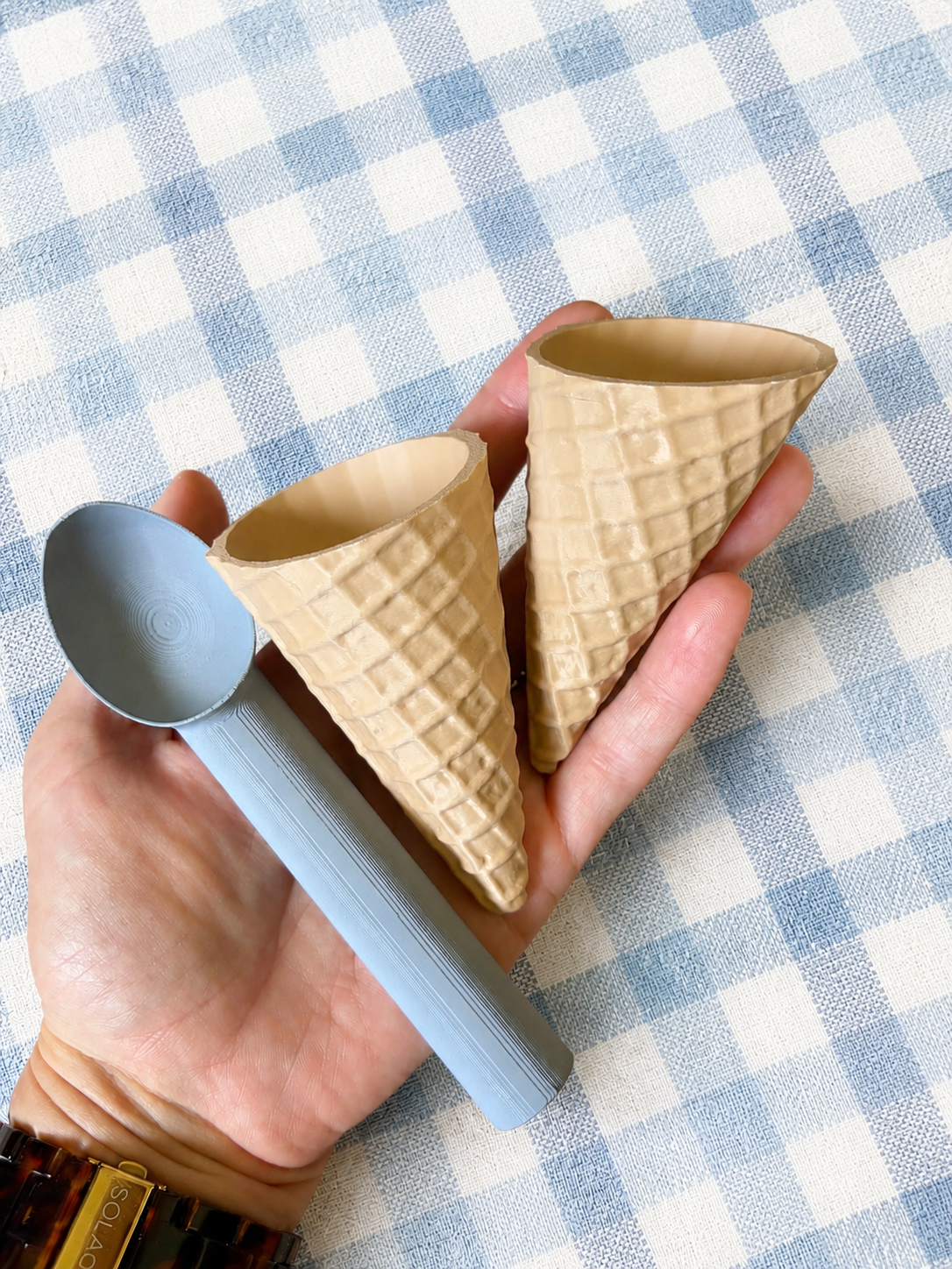 Eco Waffle Cones and Scooper by T. C. Play