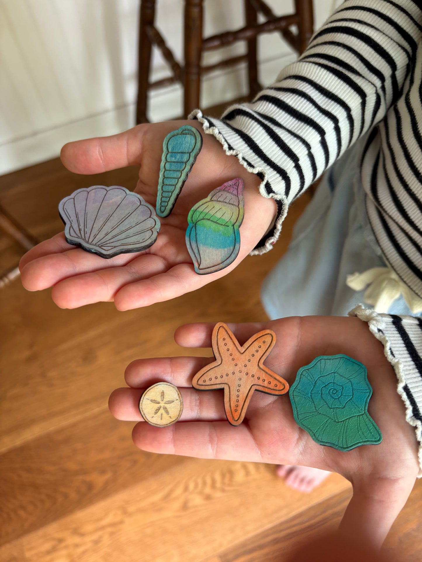 Wood Seashell Cutouts