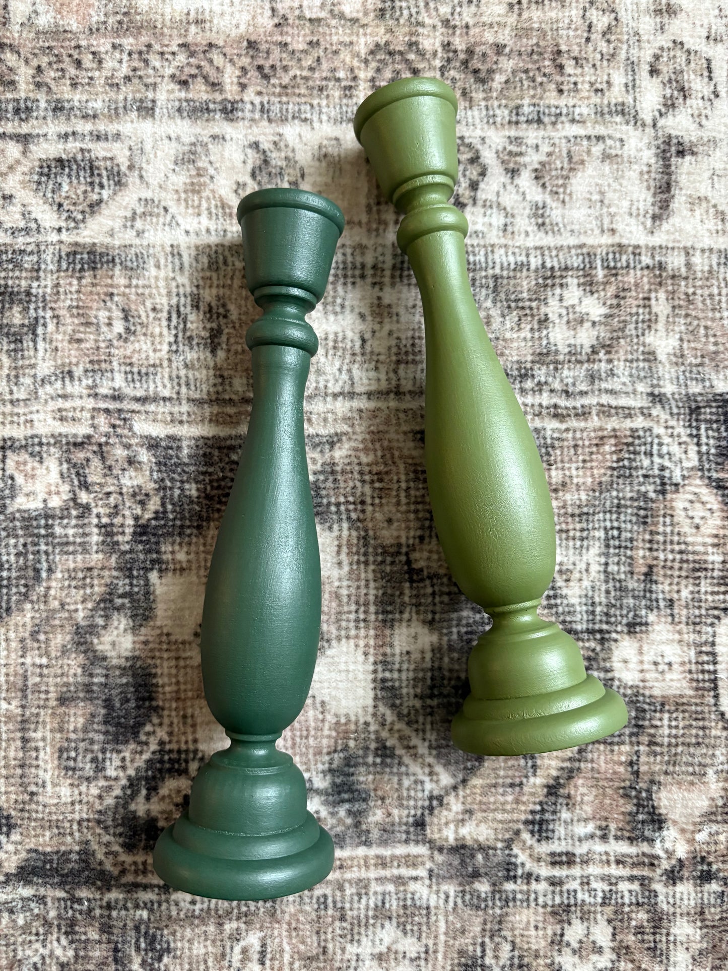 9” Maple Wood Candlestick