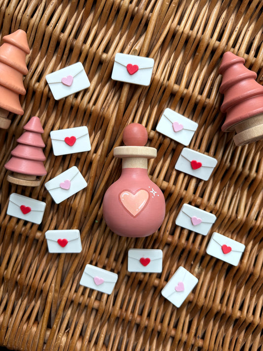 Love Potion Wood Bottle