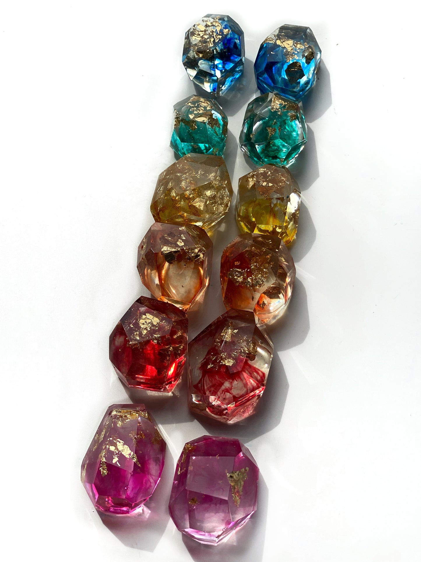 Rainbow Resin Gemstones