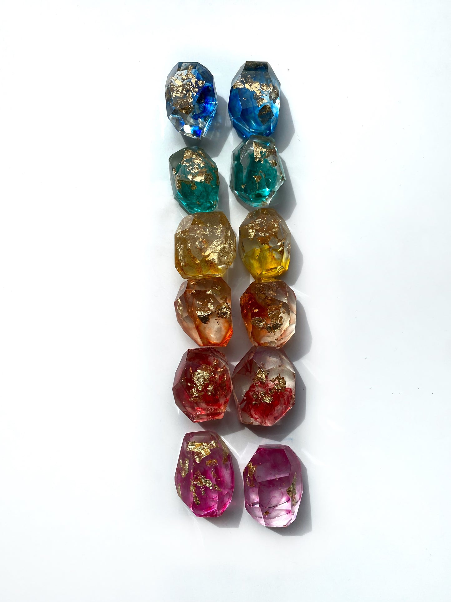 Rainbow Resin Gemstones